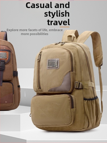 Σακίδιο από καμβά για υπαίθριες δραστηριότητες, ρετρό στυλ, unisex, χωρητικότητας κάτω από 20L