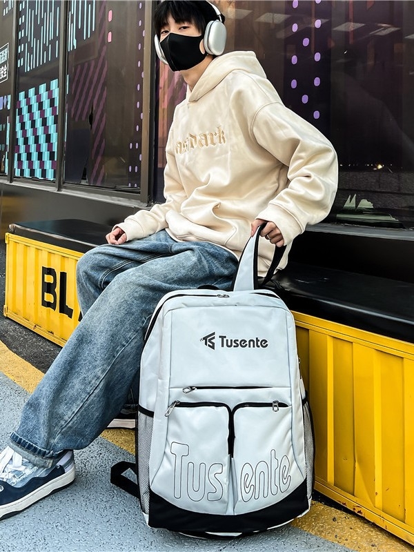 Ruksak velikog kapaciteta, višenamjenski, ulični stil, smanjuje opterećenje, podstava od poliester, uzorak slova