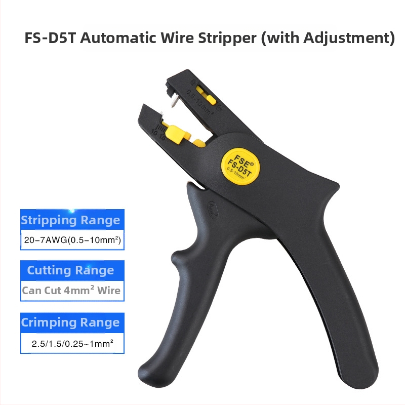 D5 lagane automatske kliješta za skidanje izolacije kabelskih žica, izolirane, šiljasti otvor, težina 0.2, Porijeklo: Kina