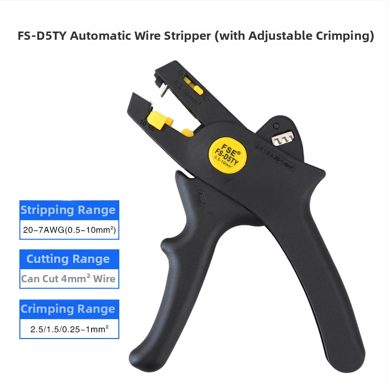 D5 lagane automatske kliješta za skidanje izolacije kabelskih žica, izolirane, šiljasti otvor, težina 0.2, Porijeklo: Kina