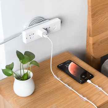 Οργανωτής καλωδίων τοίχου με έξι επίπεδα – χωρίς τρύπες, πλαστικό, για κουζίνα, γραφείο, υπνοδωμάτιο και σαλόνι