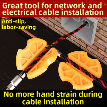 Alat za provlačenje žica za elektrikare sa specijaliziranim hvataljka za žice, pomoć za izvlačenje žičnih cijevi, protuklizno, gel za zaštitu ruku za uštedu napora (univerzalna kompatibilnost)
