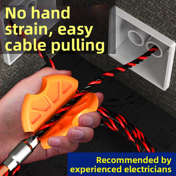 Alat za provlačenje žica za elektrikare sa specijaliziranim hvataljka za žice, pomoć za izvlačenje žičnih cijevi, protuklizno, gel za zaštitu ruku za uštedu napora (univerzalna kompatibilnost)