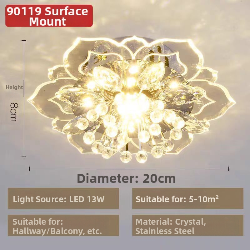 Φωτιστικό οροφής LED – μοντέρνο μινιμαλιστικό στυλ, 220V, περιοχή φωτισμού 3–5 m²