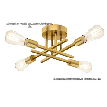 Σιδερένιος κρεμαστός πολυέλαιος, με πολλές κεφαλές, LED, 220V, μοντέλο N-00363