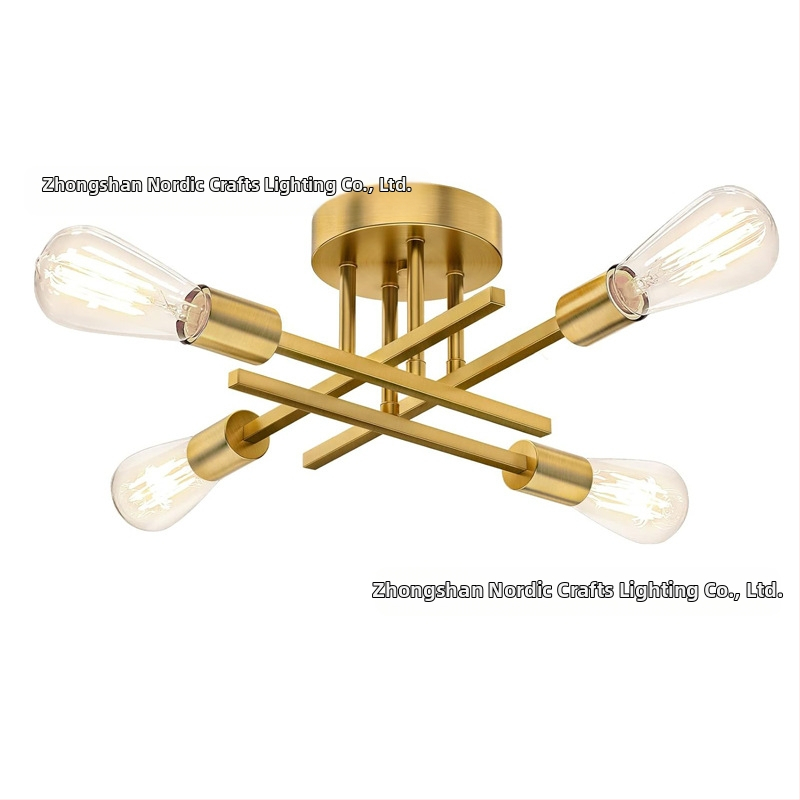 Σιδερένιος κρεμαστός πολυέλαιος, με πολλές κεφαλές, LED, 220V, μοντέλο N-00363