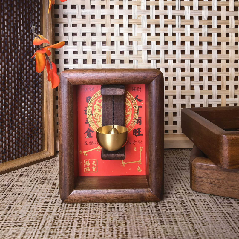 Καμπάνα πόρτας από χαλκό με μαγνητική προσκόλληση για την είσοδο του σπιτιού; διακόσμηση κινεζικού στυλ, κατάλληλο δώρο για καινούριο σπίτι και Πρωτοχρονιά