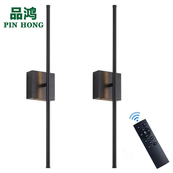 Φωτιστικό τοίχου με γραμμικό σχεδιασμό, αλουμινένιο σώμα, σκιά από PC, COB πηγή φωτός, 110V