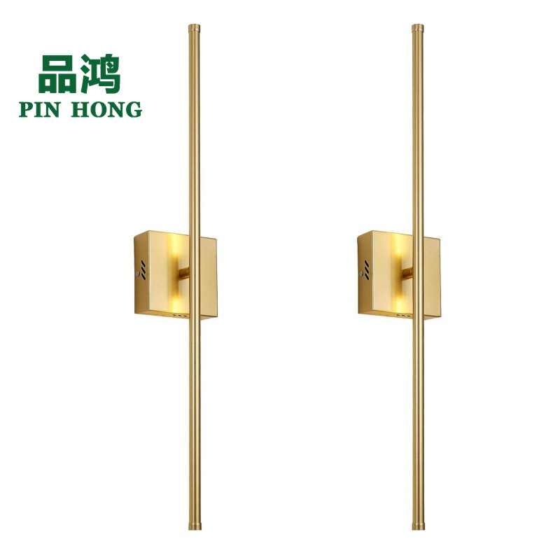 Φωτιστικό τοίχου με γραμμικό σχεδιασμό, αλουμινένιο σώμα, σκιά από PC, COB πηγή φωτός, 110V