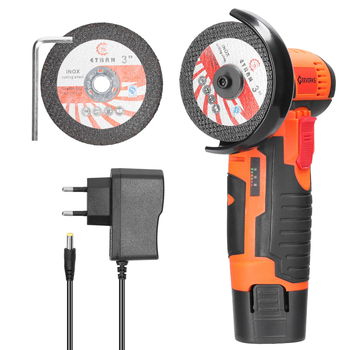E23258 12V безжичен ъглошлайф с презареждаема Li‑ion батерия