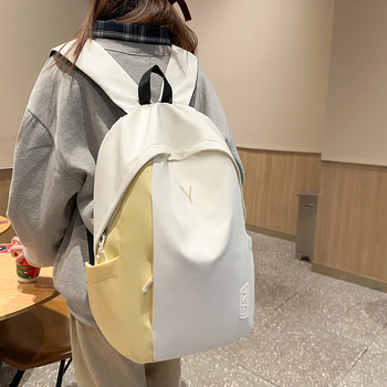 Školski ruksak, unisex, kapacitet 20–35 L, najlon materijal, gradski minimalistički stil, naramenice s zračnom jastučićem