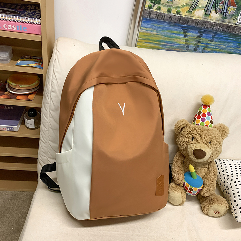 Školski ruksak, unisex, kapacitet 20–35 L, najlon materijal, gradski minimalistički stil, naramenice s zračnom jastučićem