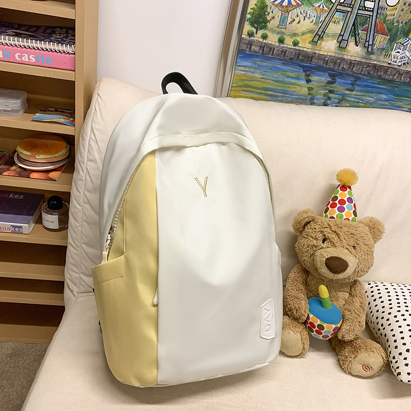 Školski ruksak, unisex, kapacitet 20–35 L, najlon materijal, gradski minimalistički stil, naramenice s zračnom jastučićem