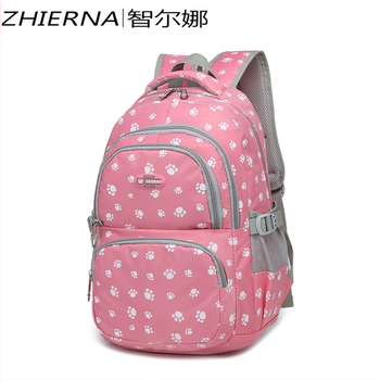 Σακίδιο Gerna 8263, νάιλον, 20–35L, ζωικό μοτίβο, φερμουάρ