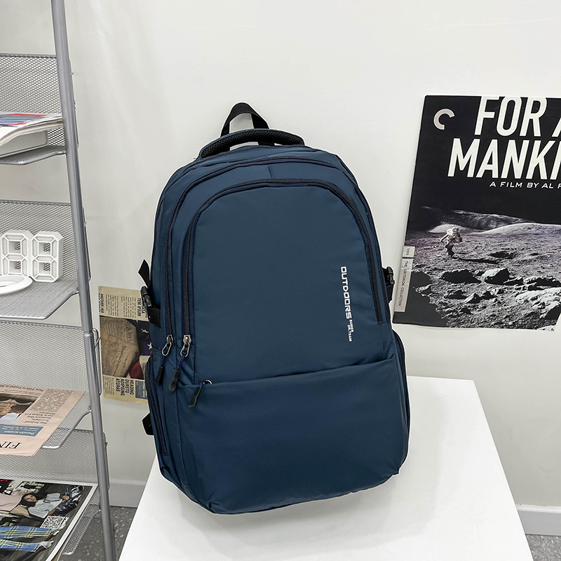 Školska torba za leđa - Veliki kapacitet, Oxford tkanina, jastučići na kaiševima uz zračnu podršku, gradski stil, za srednju školu