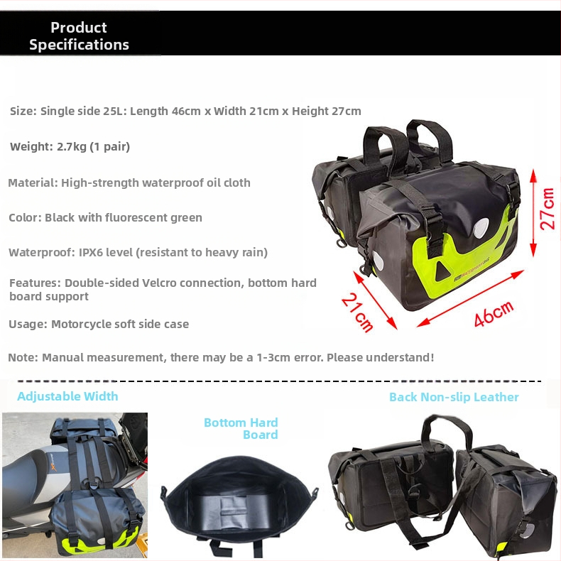 Vješena torba za motocikle Amphibious am1002 — Torba za pohranu, Kompatibilna s motociklima, Prilagodljivo procesiranje