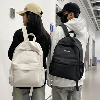 Раница за момичета: компактна училищна раница с модерен стил, Oxford материя, патерн букви/цифри/текст, с вътрешно отделение, триизмерна раница