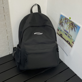 Раница за момичета: компактна училищна раница с модерен стил, Oxford материя, патерн букви/цифри/текст, с вътрешно отделение, триизмерна раница