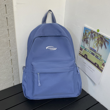 Раница за момичета: компактна училищна раница с модерен стил, Oxford материя, патерн букви/цифри/текст, с вътрешно отделение, триизмерна раница