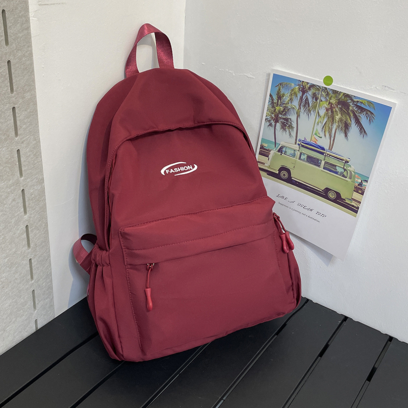 Раница за момичета: компактна училищна раница с модерен стил, Oxford материя, патерн букви/цифри/текст, с вътрешно отделение, триизмерна раница