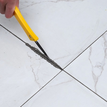 Flīžu un grīdas šuvju tīrīšanas nazis — īpašs instruments šuvju griešanai un tīrīšanai, zīmols The First Force, kategorija Crevice brush, materiāls Regular