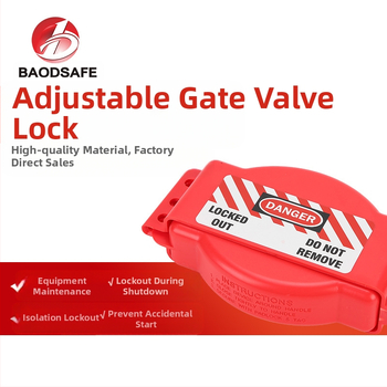 BAODSAFE ABS заключване за gate valve, модел BDS-F8616, заключване за индустриален клапан с ръкохватка от инженерна пластмаса, модерен дизайн