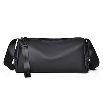 Feisha vīriešu PU ādas plecu soma ar poliestera oderi, nodilumizturīga, 2024. gada pavasaris