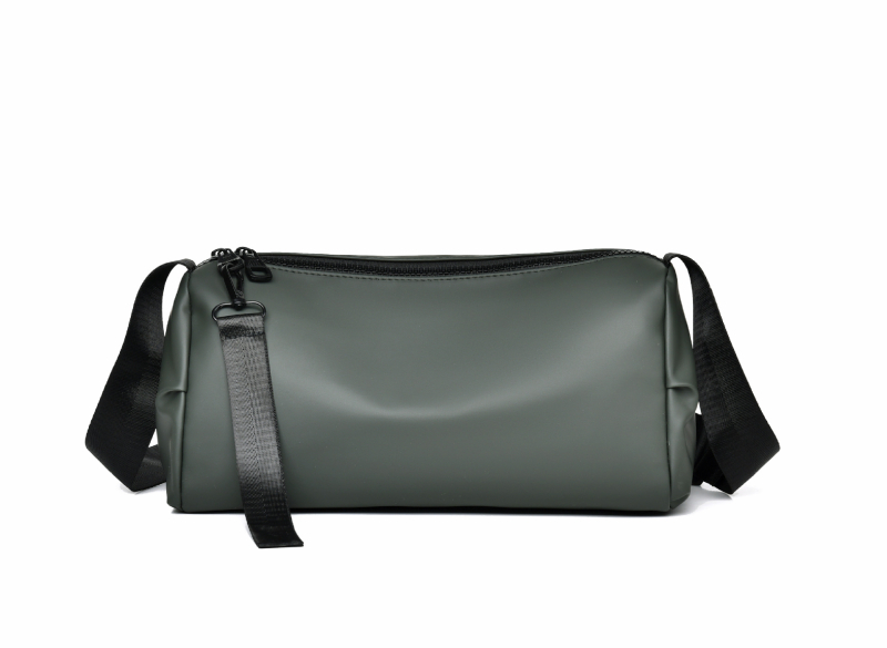 Feisha vīriešu PU ādas plecu soma ar poliestera oderi, nodilumizturīga, 2024. gada pavasaris