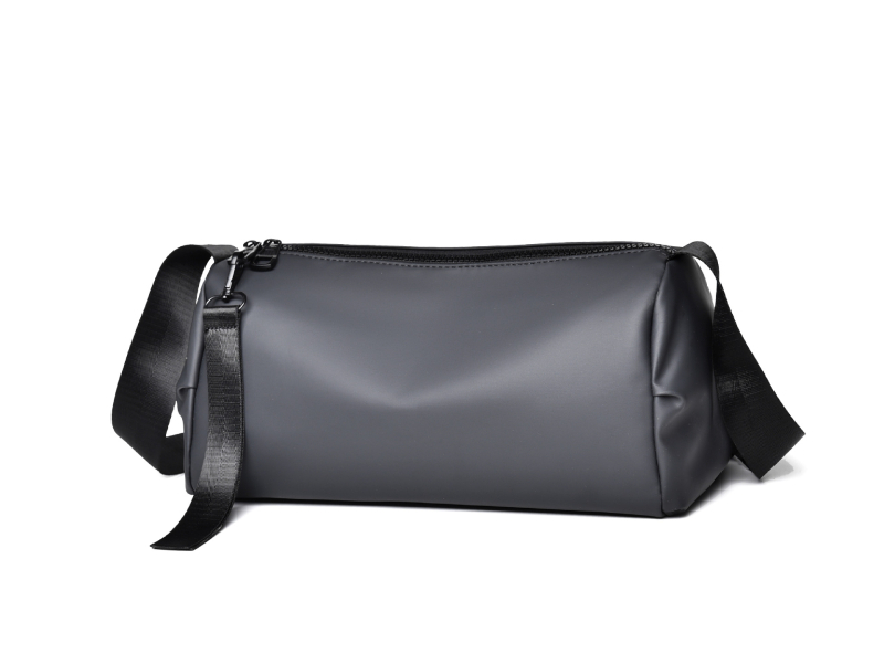 Feisha vīriešu PU ādas plecu soma ar poliestera oderi, nodilumizturīga, 2024. gada pavasaris