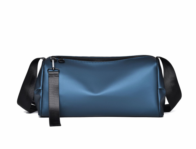 Feisha vīriešu PU ādas plecu soma ar poliestera oderi, nodilumizturīga, 2024. gada pavasaris