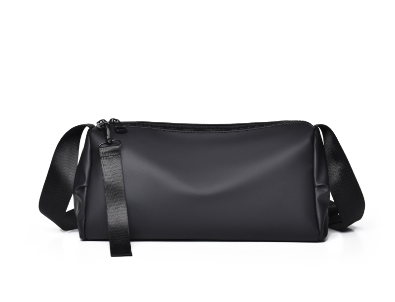 Feisha vīriešu PU ādas plecu soma ar poliestera oderi, nodilumizturīga, 2024. gada pavasaris