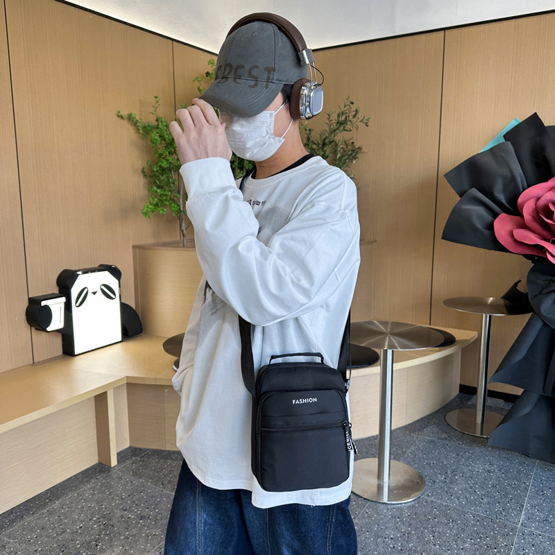 Vīriešu pleca soma ceļojumiem, viegla, Oxford audums, poliestera odere, elpojoša