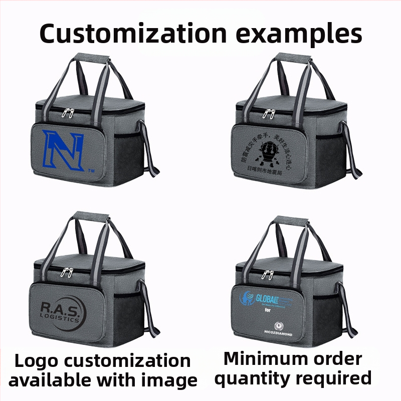 Zi Shu Coco изолирана чанта за обяд, Oxford плат, модерен еднорамен стил, лед-пакет изолация