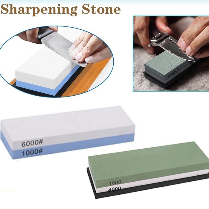 Dvipusis korundinis šlifavimo akmuo, aliejinis akmuo virtuvės ir lauko naudojimui, modernus minimalistinis stilius