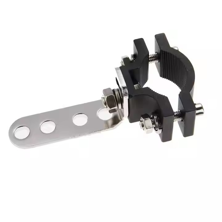 Βραχίονας στερέωσης προβολέα μοτοσικλέτας από κράμα αλουμινίου, σφιγκτήρας για κύκλο σωλήνα, μοντέλο Card tube seven-character bracket, συμβατό με μοτοσικλέτες και ηλεκτρικά οχήματα