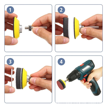 Дискове за шлайфане със флокирана подложка, самозалепващи, алуминиев оксид, за шлайфане и полиране, дърво/метал/индустриални приложения