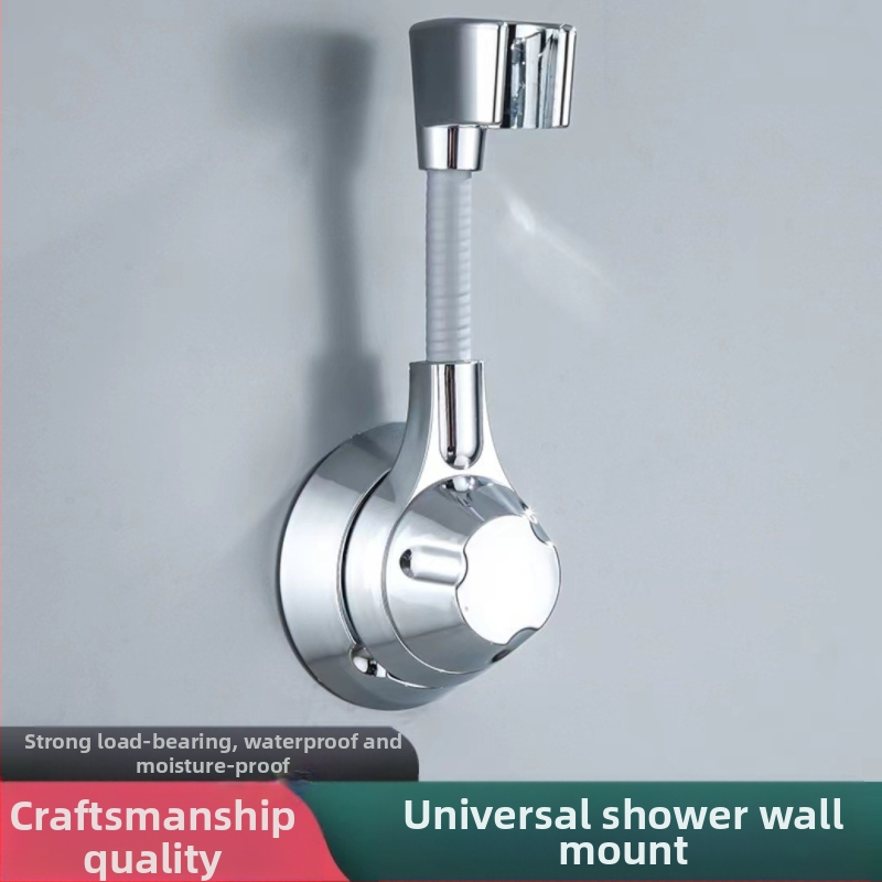 Univerzalni podesivi zidni nosač za tuš – lijepljenje bez bušenja, višefunkcionalan, elektroplatirani završni sloj, prilagodljiv