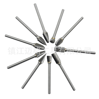 10 vnt. rotacinių failų rinkinys su vieno ir dviejų griovių, kieto lydinio volframo plieno frezavimo įrankis, CNC įrankis frezavimui, tinka plienui ir aliuminiui