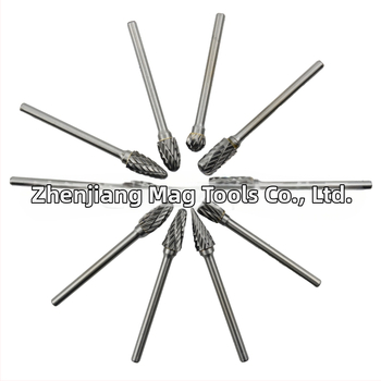 10 vnt. rotacinių failų rinkinys su vieno ir dviejų griovių, kieto lydinio volframo plieno frezavimo įrankis, CNC įrankis frezavimui, tinka plienui ir aliuminiui