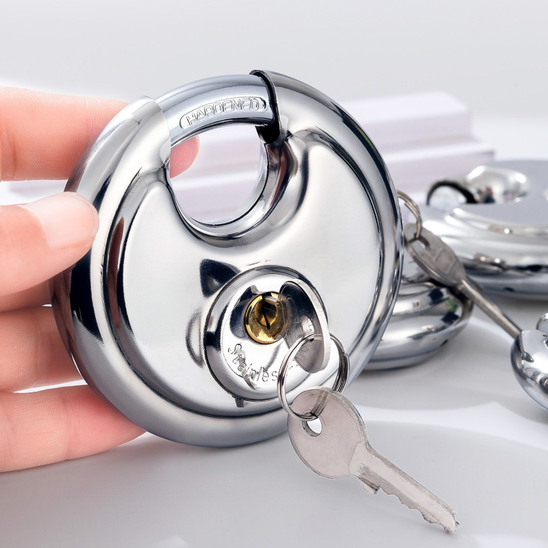 Κλειδαριά ασφαλείας από ανοξείδωτο ατσάλι, Τύπος C, Αντι-σπασμού, Αντι-διάρρηξης, Αδιάβροχη για εξωτερική χρήση, για πόρτες αποθήκης