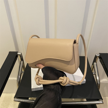 Τσάντα ώμου με στυλ δρόμου, PU, οριζόντια τετράγωνο σχήμα, κάλυμμα με άνοιγμα, εσωτερική θήκη για κινητό