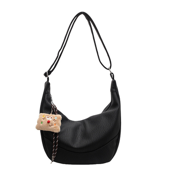 Τσαντάκι Dumpling, αστικός απλός σχεδιασμός (PU υλικό, dumpling σχήμα, πολυεστερική επένδυση, άνοιγμα με φερμουάρ, εσωτερικό τσεπάκι με φερμουάρ)