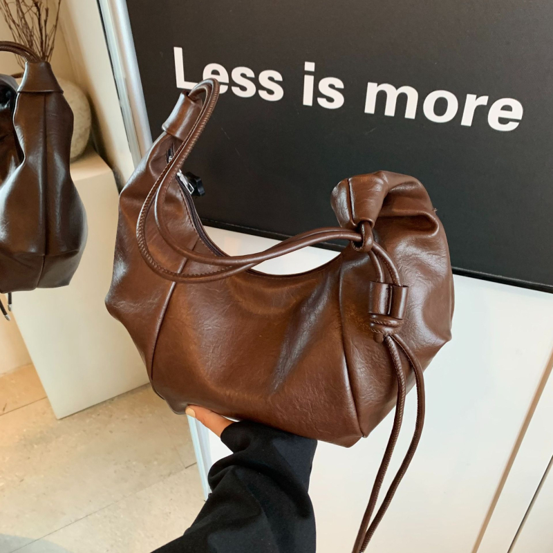 Crossbody torba s urbanim minimalističkim stilom, PU materijal, horizontalni kvadratni oblik, zatvarač, unutarnja pretinica za telefon