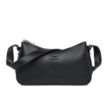 PU rankinė miesto minimalistiniam stiliui, horizontaliai kvadratinė forma, užtrauktukas, PU pamušalas, vidinė ID kišenė, su tarpine sluoksniu ir vienu pečių diržu