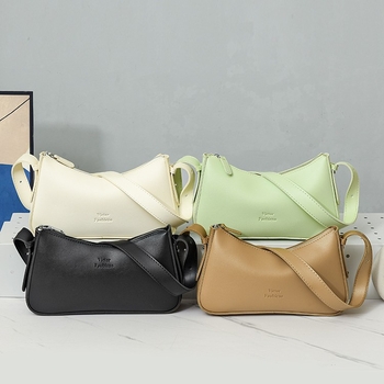 PU rankinė miesto minimalistiniam stiliui, horizontaliai kvadratinė forma, užtrauktukas, PU pamušalas, vidinė ID kišenė, su tarpine sluoksniu ir vienu pečių diržu