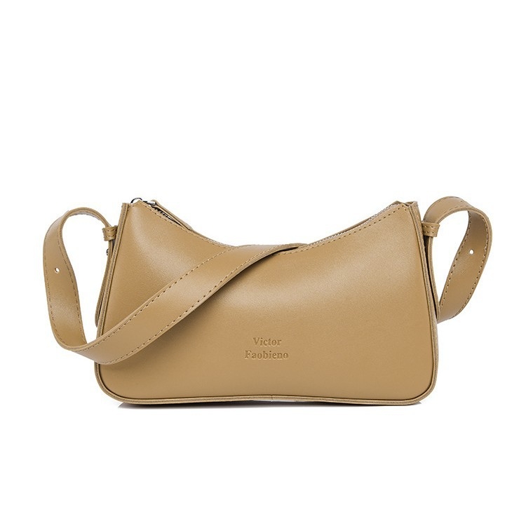 PU rankinė miesto minimalistiniam stiliui, horizontaliai kvadratinė forma, užtrauktukas, PU pamušalas, vidinė ID kišenė, su tarpine sluoksniu ir vienu pečių diržu