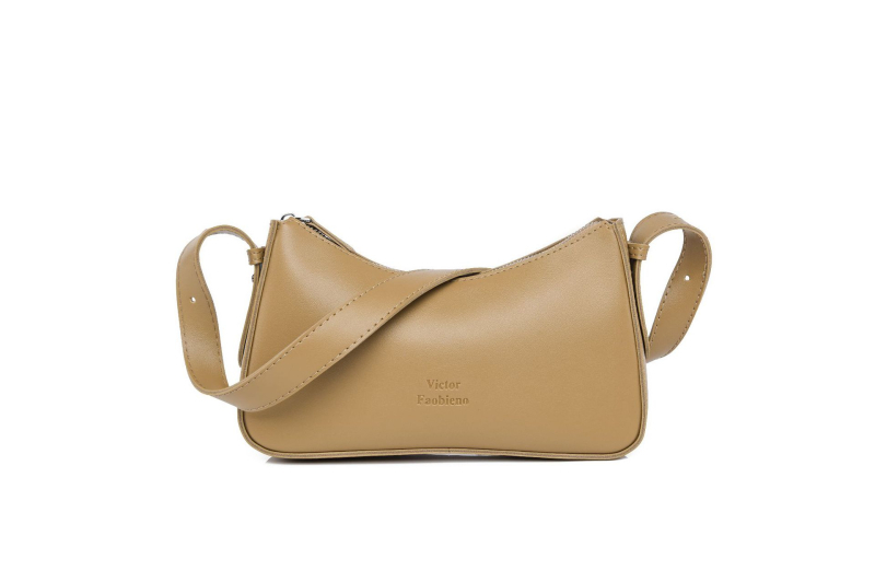 PU rankinė miesto minimalistiniam stiliui, horizontaliai kvadratinė forma, užtrauktukas, PU pamušalas, vidinė ID kišenė, su tarpine sluoksniu ir vienu pečių diržu