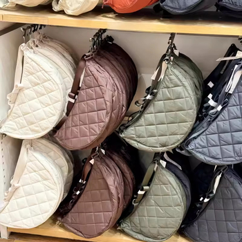 Unisex torba preko ramena, dumpling oblik, rombus quilt PU, poliester podstava, šifra 472785