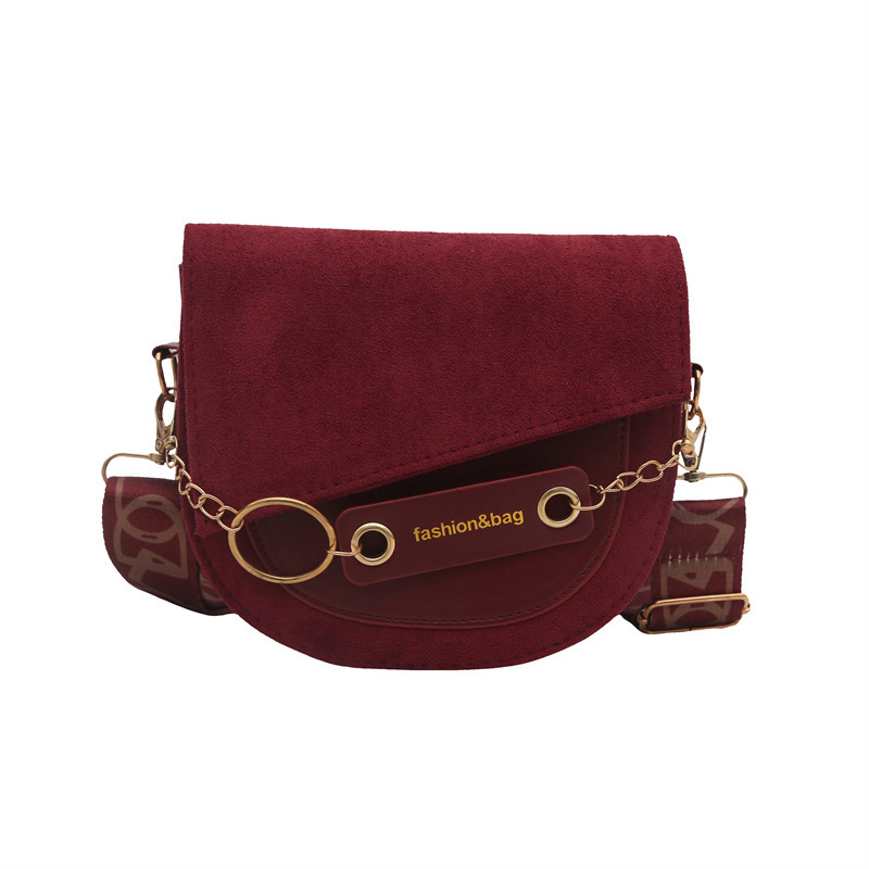 PU torbica preko tijela, ulični trend, dizajn saddle bag, vodoravno četvrtastog oblika, magnetska kopča, unutarnja pretinac sa zipom