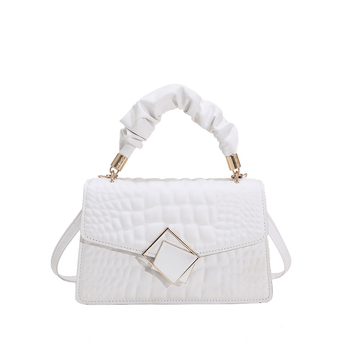 Τσάντα ώμου από PU με μαγνητικό κούμπωμα, εσωτερικό διαμέρισμα με φερμουάρ τύπου σάντουιτς, επένδυση συνθετικό δέρμα, διπλό λουρί